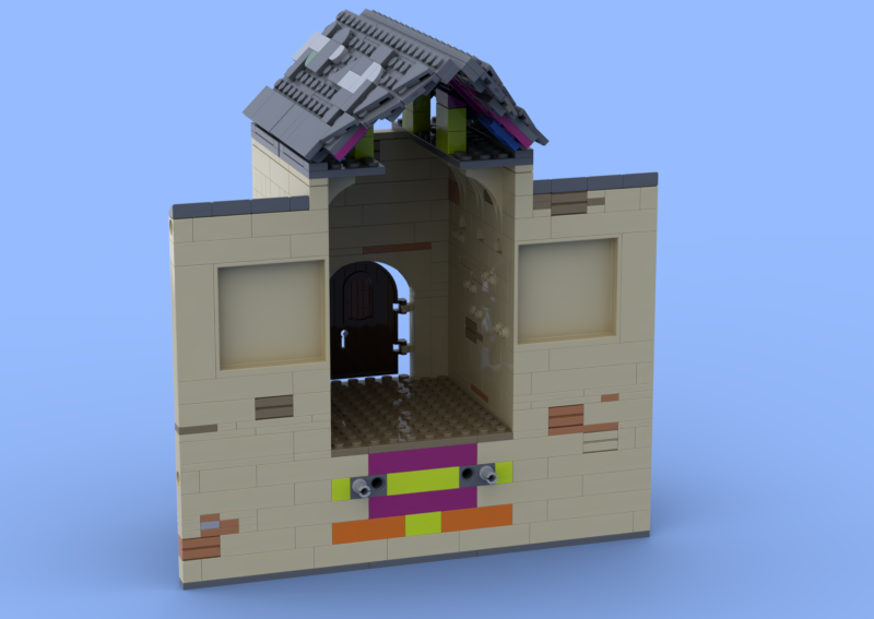 Lego hogwarts portrait gallery- viaduct entrance expansion #1