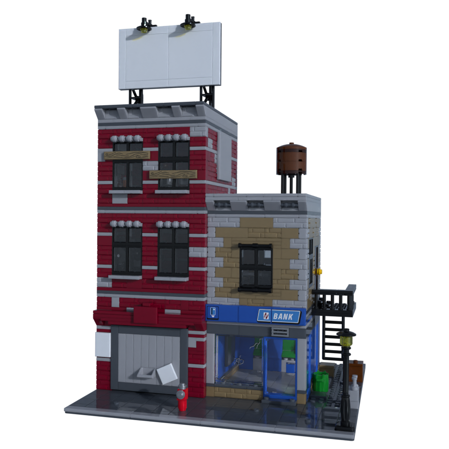MOC - Daredevil: Fogwell's Gym / Eddie Brock's Apartment - Modular Building