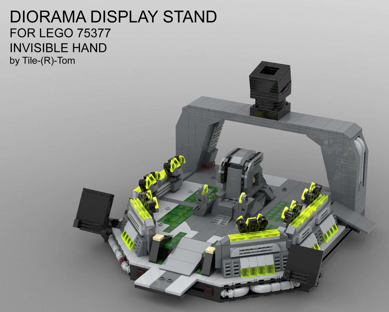 Diorama Display Stand for 75377 Invisible Hand