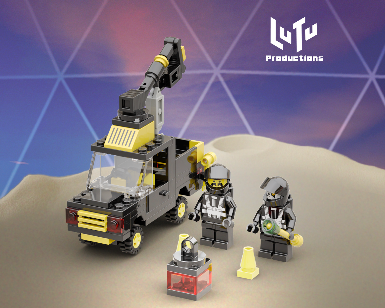 Space Trucking Pickup Crane Truck