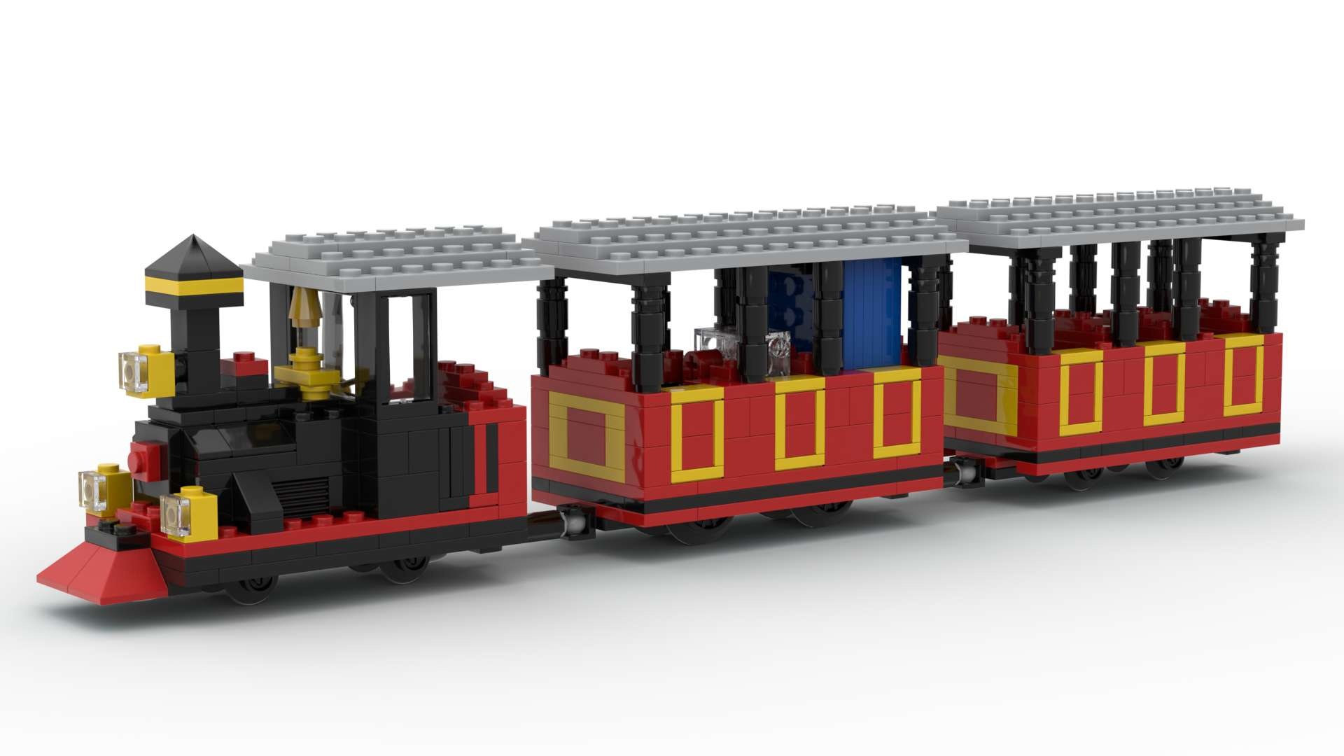 Mod of LEGOLAND Train from 2014 Inside Tour Set 4000014 motorized using Circuit Cubes