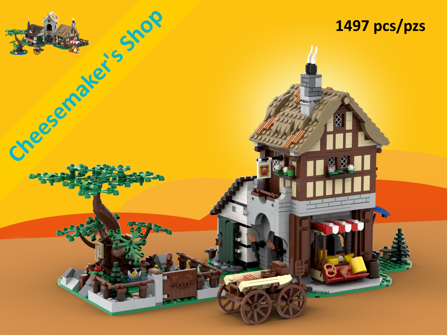 Cheesemaker's Shop - 10332 Medieval Town Square Alternative Build