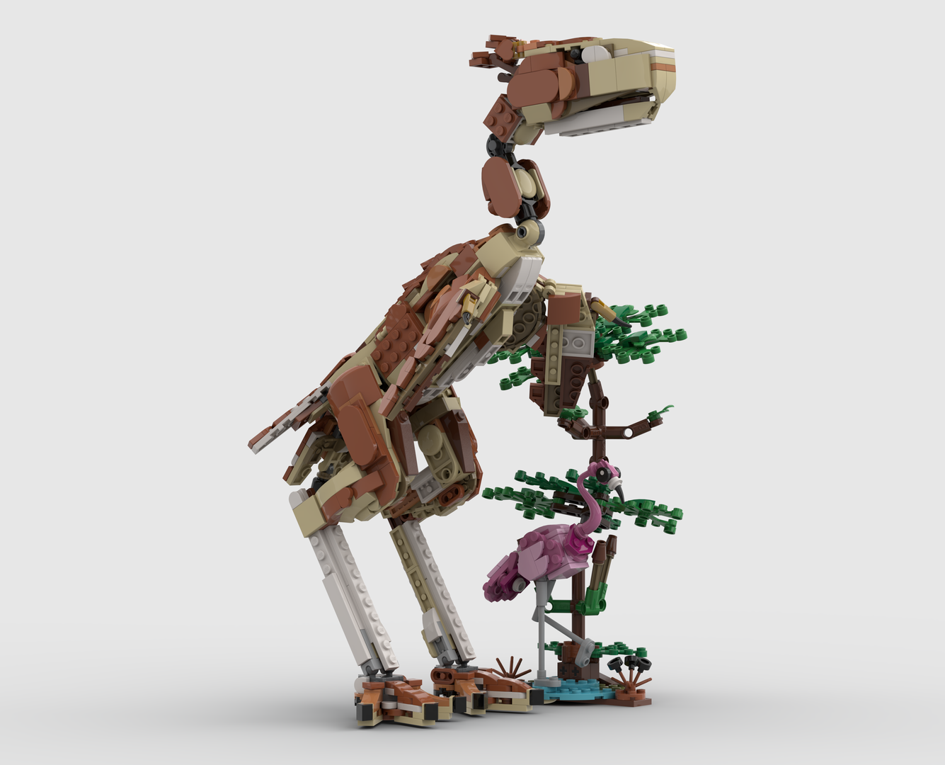 Phorusrhacos longissimus + Flamingo Display Creator