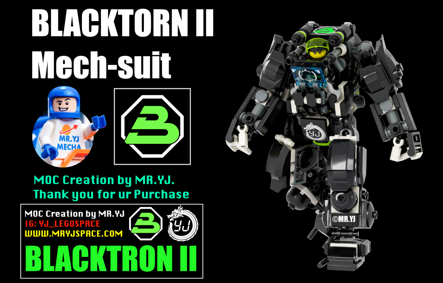 【Blacktron II Mech-Suit】 for SPACE-SUPERSTAR
