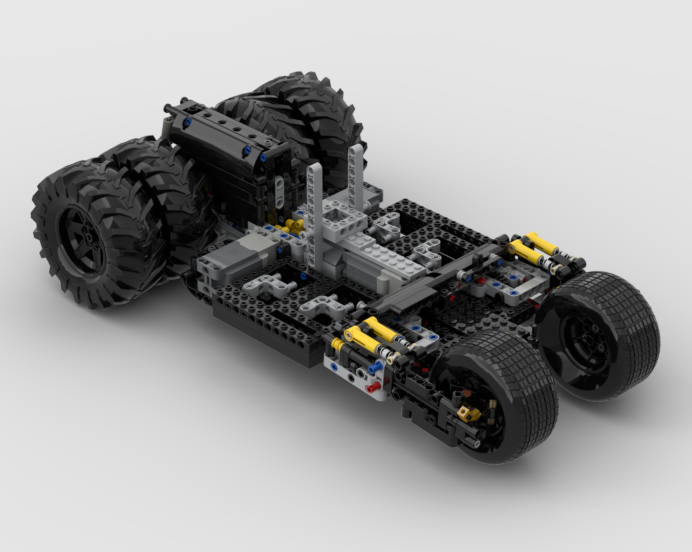 PoweredUp RC Technic Chassis for UCS Tumbler 76240