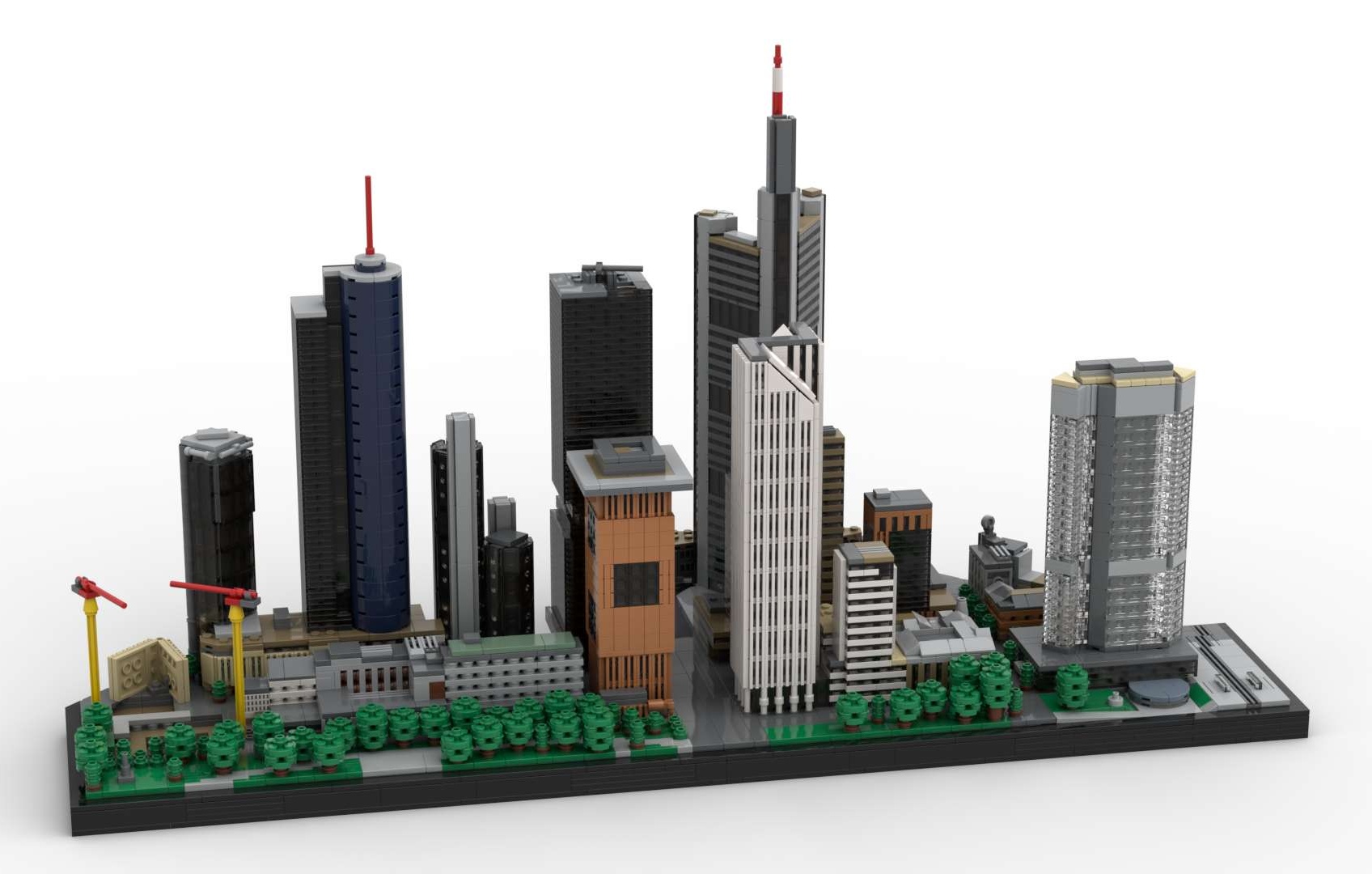 Bundle deal: Frankfurt Neue Mainzer Straße skyscrapers part 1 and part 2