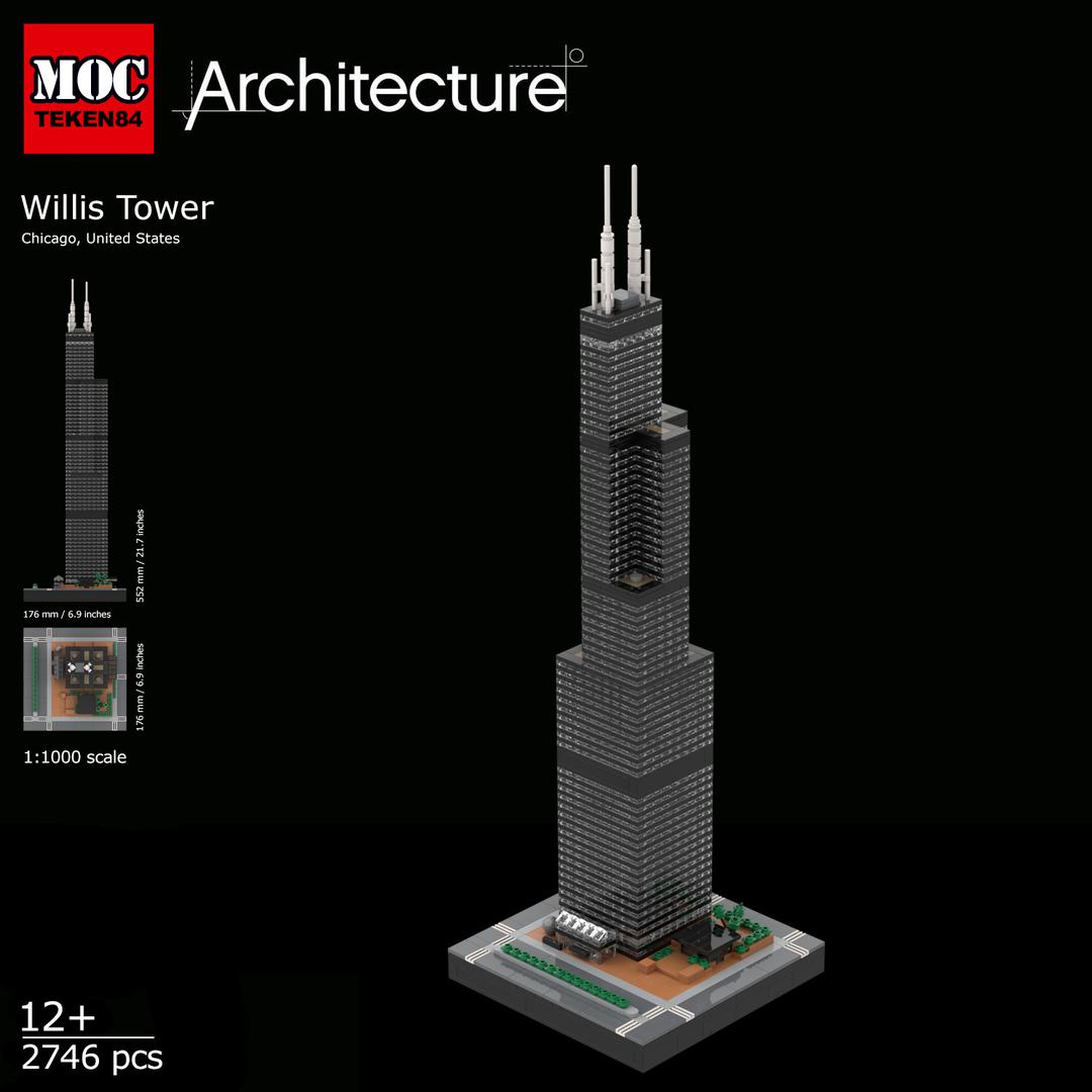 Willis Tower (1:1000 scale)