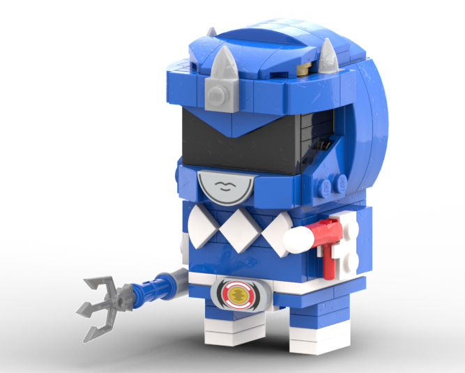 Blue Mighty Morphin Power Ranger Brickheadz (MMPR, 恐竜戦隊 ジュウレンジャー, ZyuRanger)