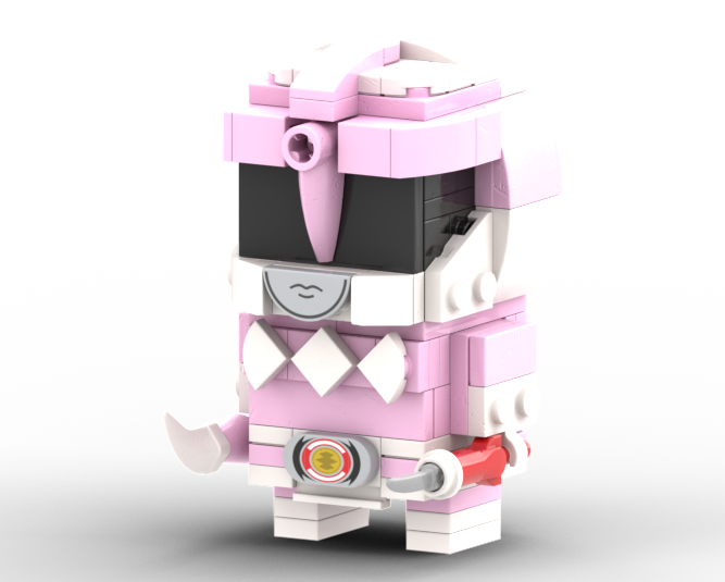 Pink Mighty Morphin Power Ranger Brickheadz (MMPR, 恐竜戦隊 ジュウレンジャー, ZyuRanger)