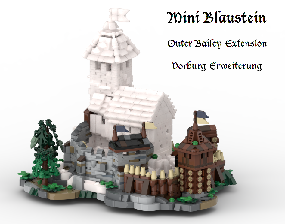Mini Blaustein Castle - Outer Bailey Extension / Vorburg Erweiterung (Version 5.2)