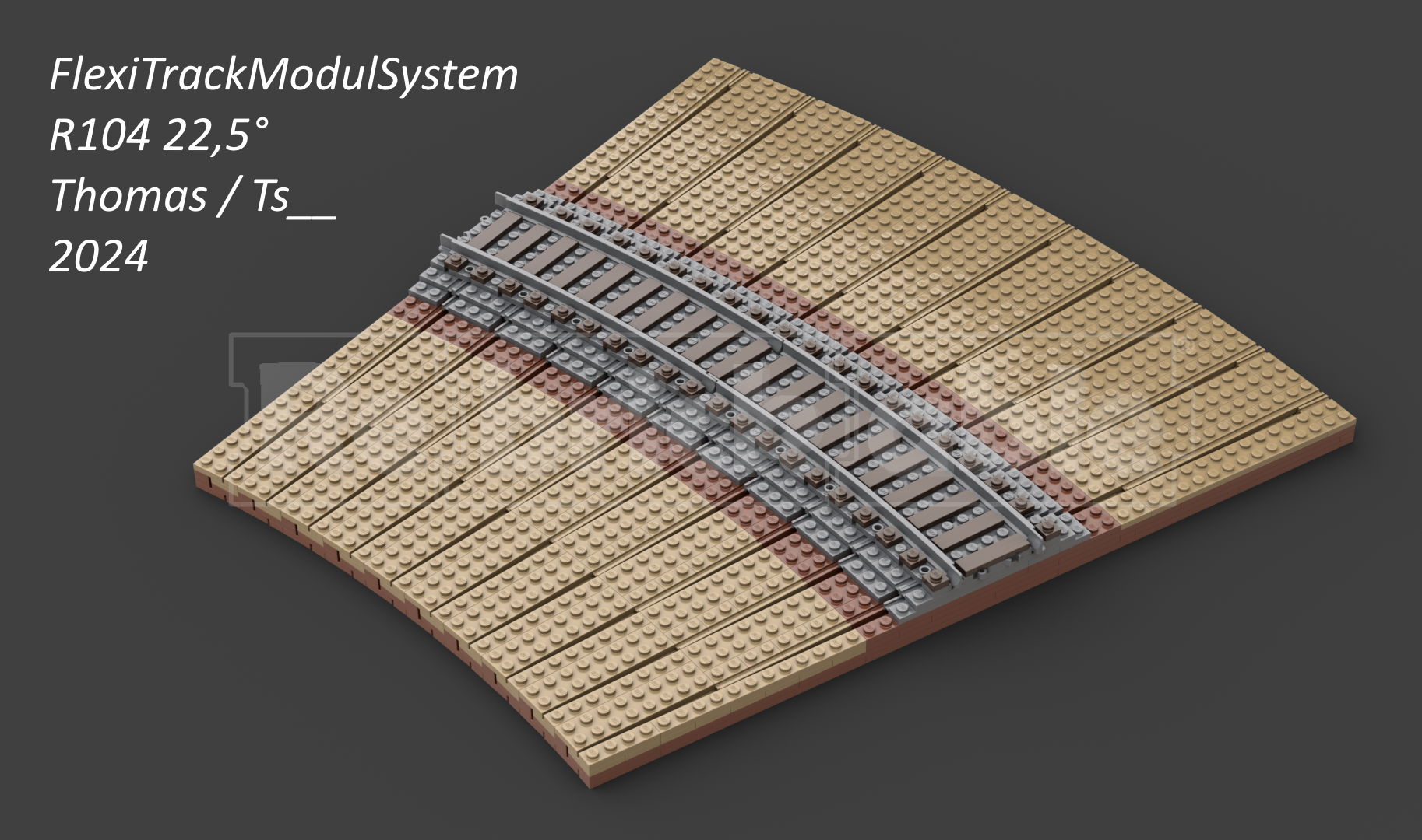 FTMS R104 22,5° Kurvenmodul