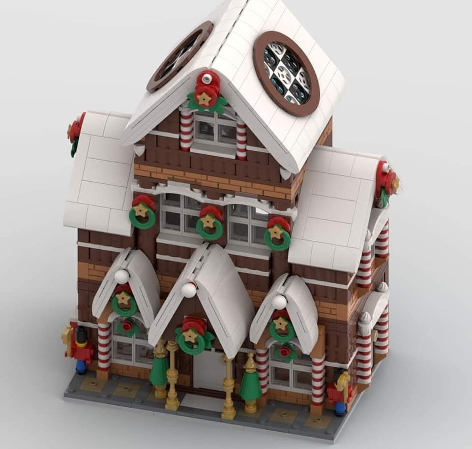 Santa Klaus factory winter village