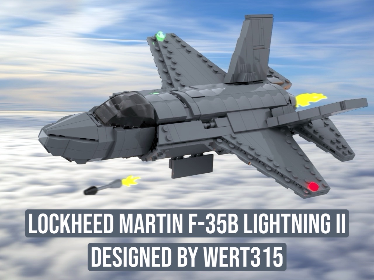 Minifigure Scale Lockheed Martin F-35B Lightning II