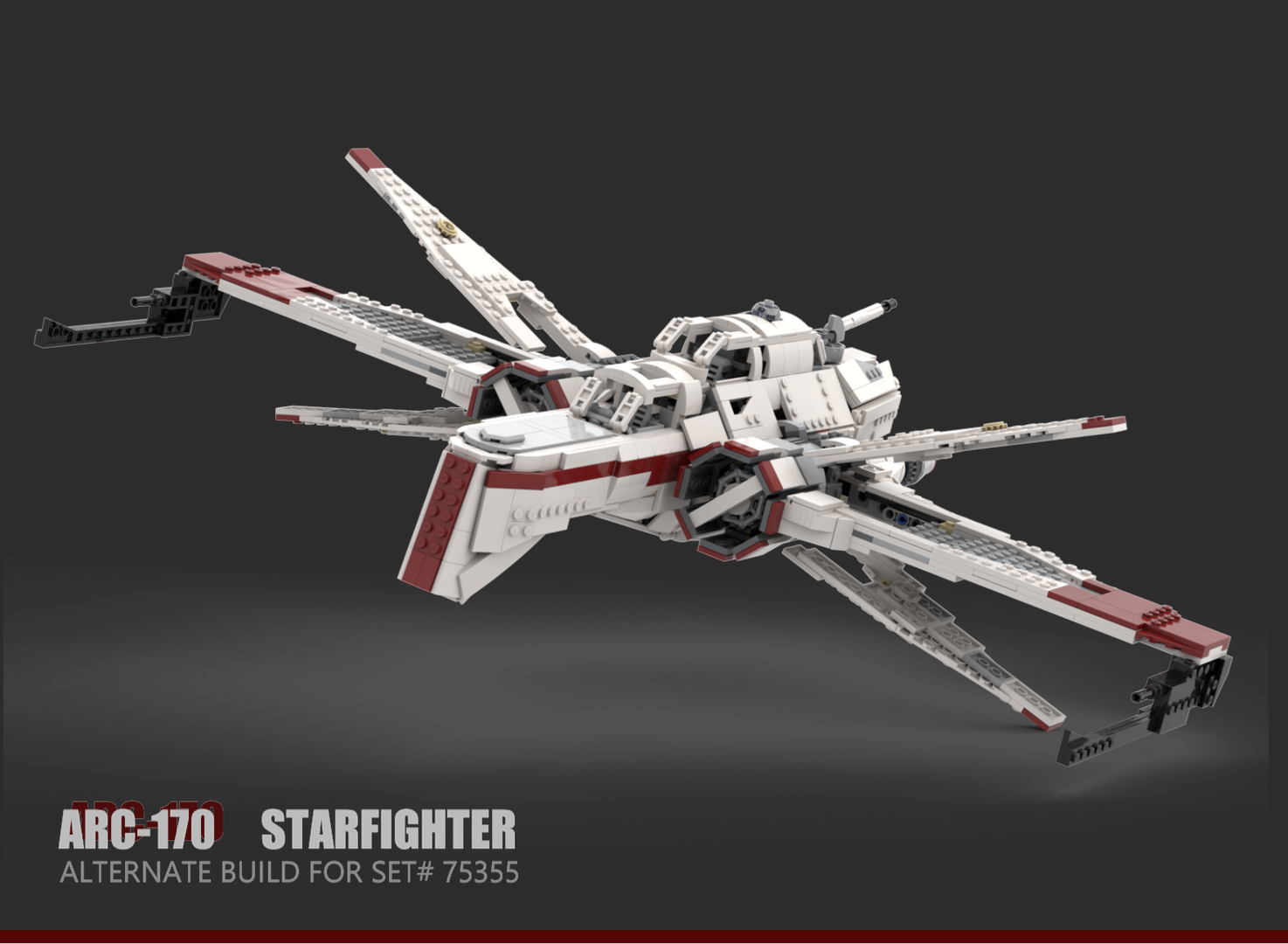 ARC-170 Starfighter - 75355 B-Model alternate build