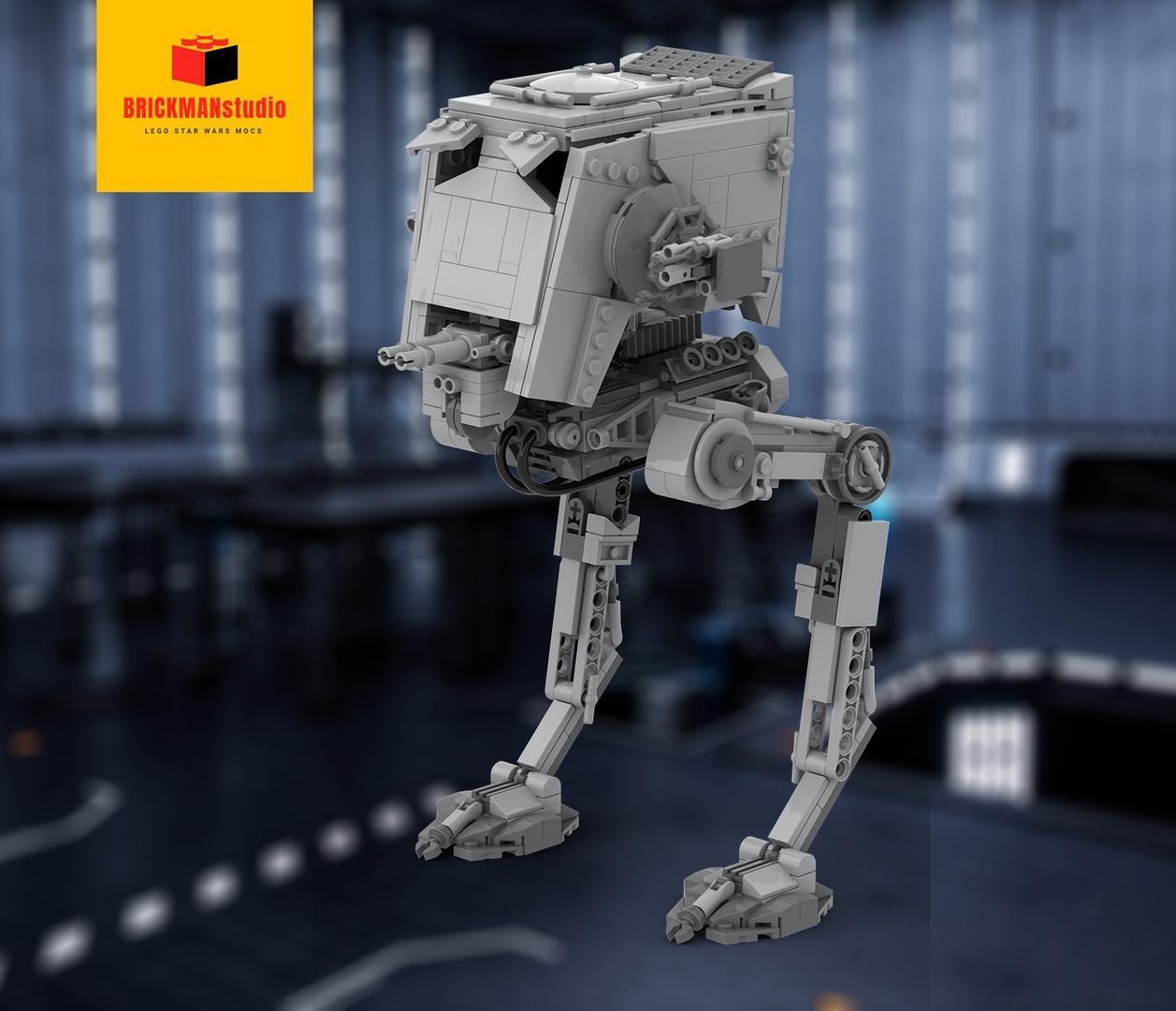 SW Imperial AT-ST ( Chicken Walker ) minifig scale