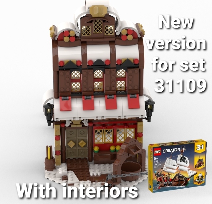 CHRISTMAS VERSION SET 31109 LTERNATIVE BUILD PIRATE SHIP 3 IN 1 CREATOR