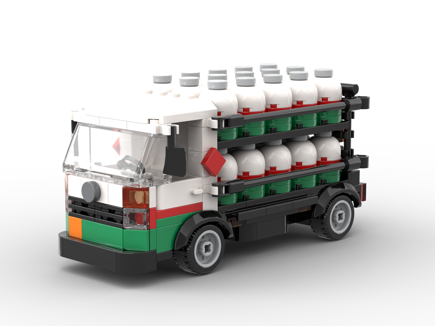 Home Gas Delivery Truck - Minifigure Scale | Octan