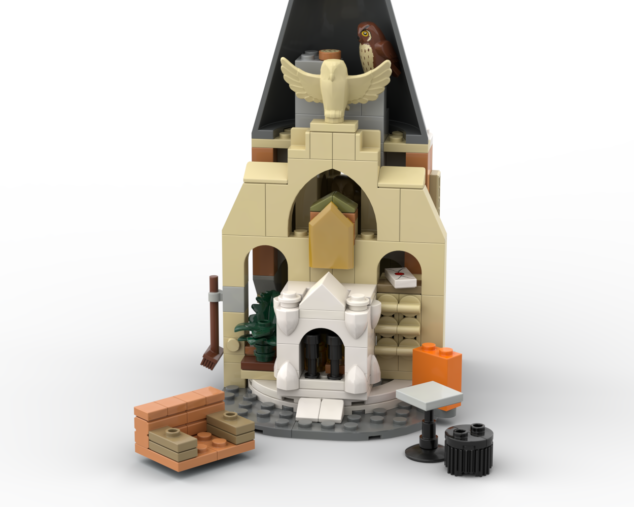 HP - Filch's tower with fireplace alternate build