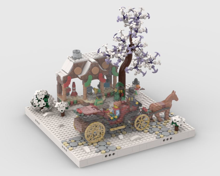 Winter Village - Display for set 40602+40603