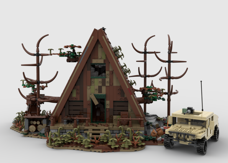 A-frame cabin Apocalypse version
