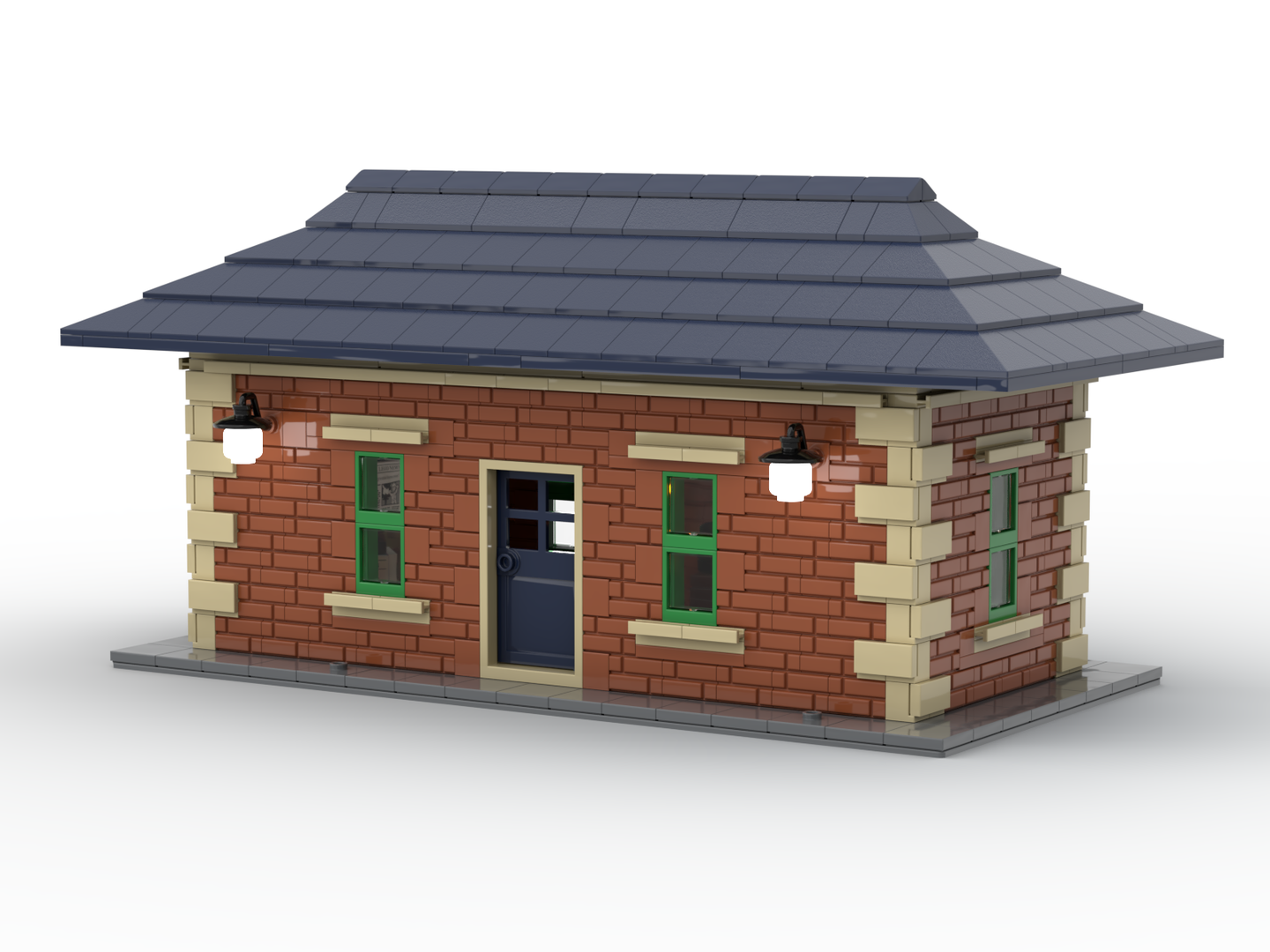 1920s Vintage Train Station (Tinplate Style)