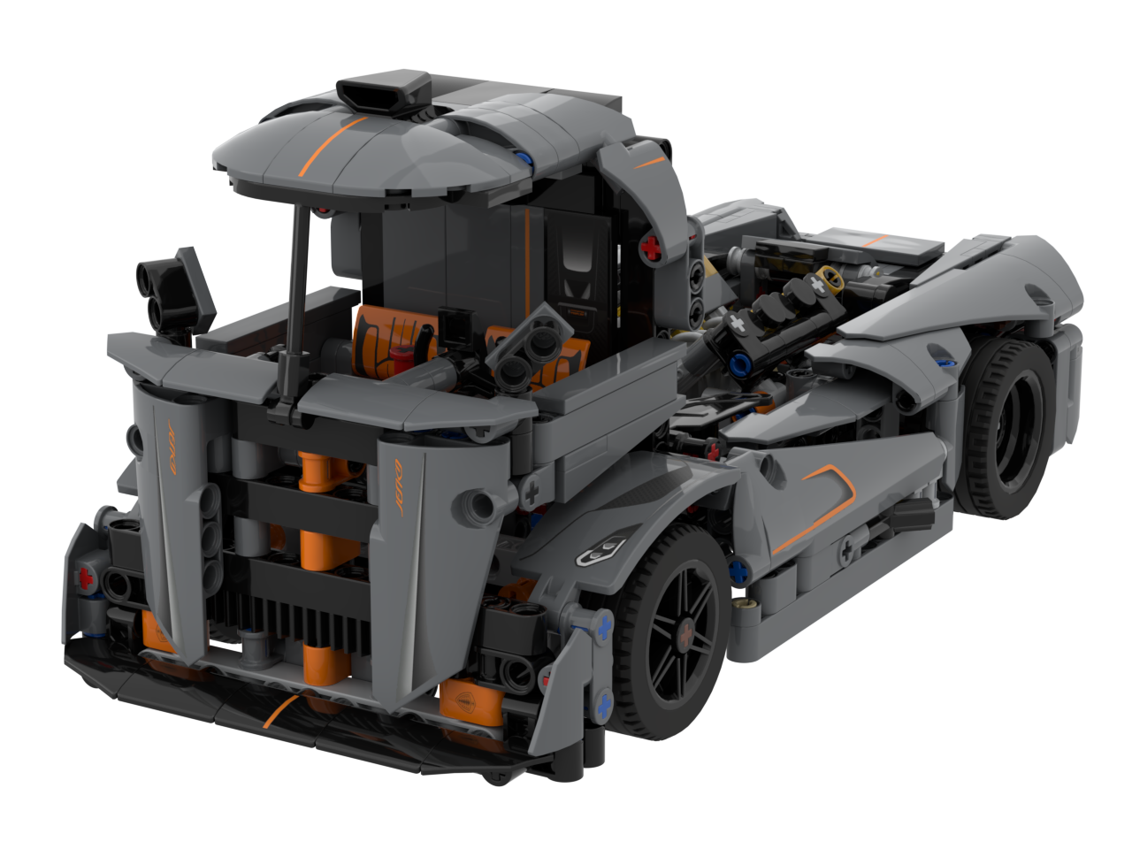 42173 Jesko Race Truck Grey alternate build