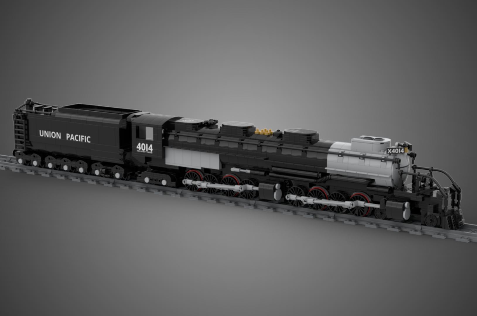 UNION PACIFIC Big Boy 4014 (MOC-198204) - LEGO MOC | MOC Tracker