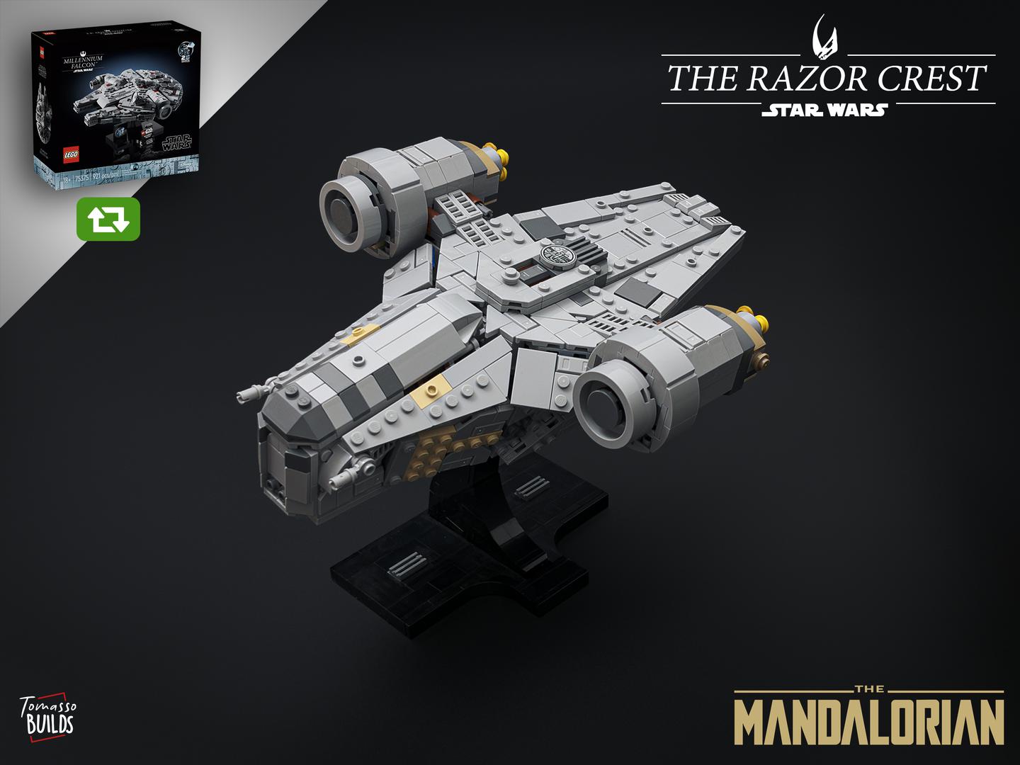 The Razor Crest from 75375 Falcon