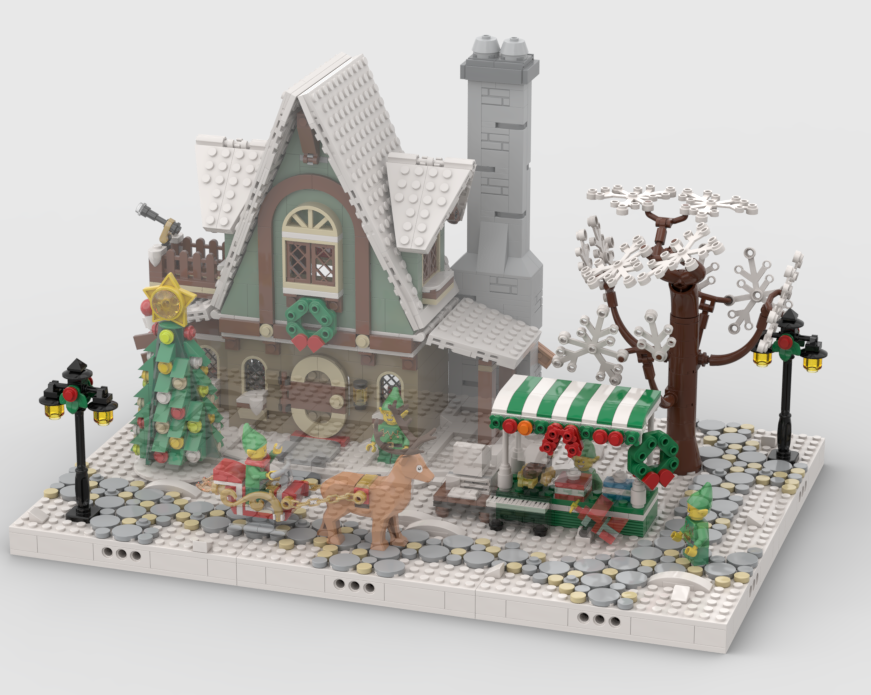 Winter Village - Display for set 10275 - Elf Club House