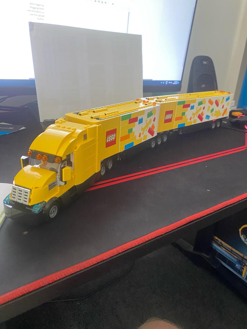 Lego Delivery Truck B-Double trailer moc (60440) alternate build