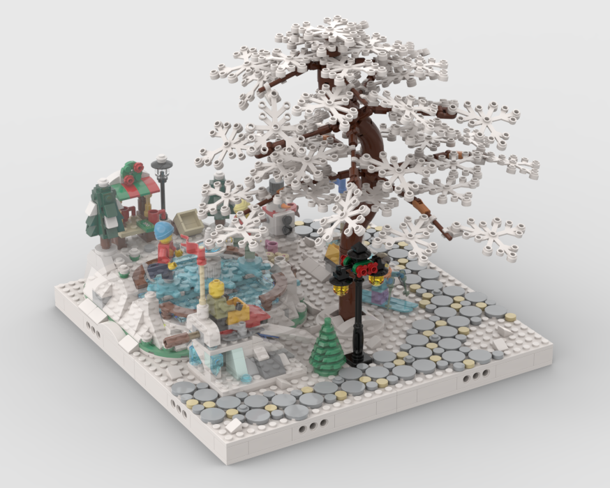 Winter Village - Display for sets 40424 + 40416