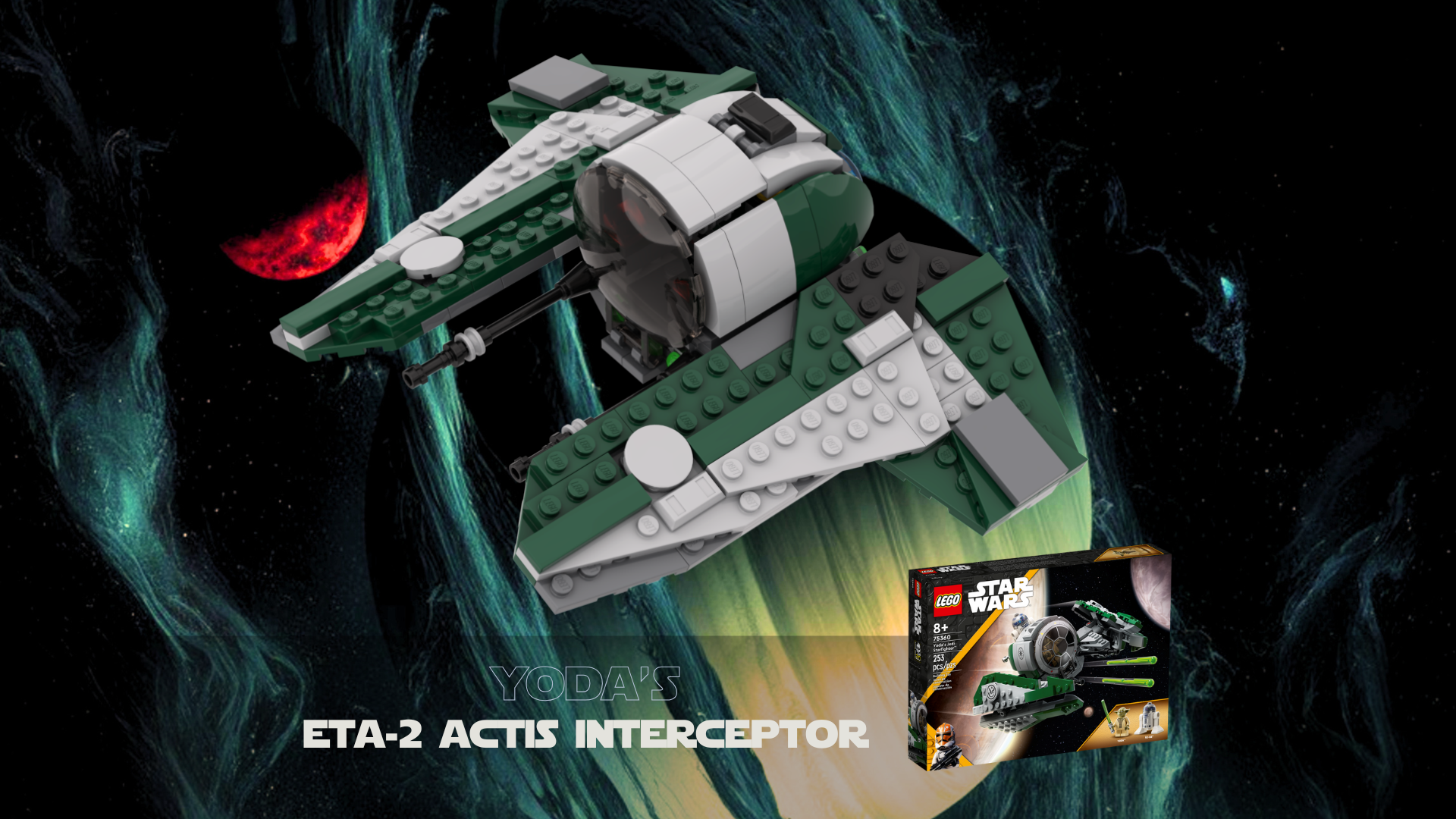Yoda's ETA-2 Actis Interceptor - 75360 alternative alternate build