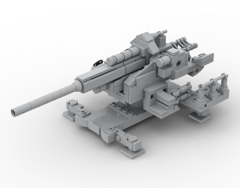 German WW2 12.8 cm Flugzeugabwehrkanone 40 MOC