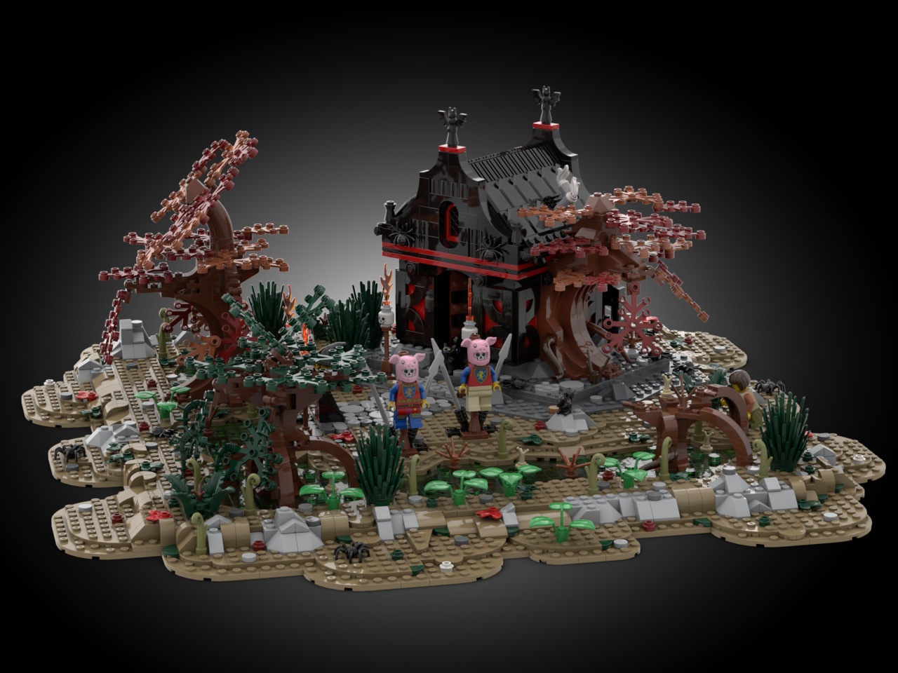Witch's Swamp - Medieval Village Diorama
