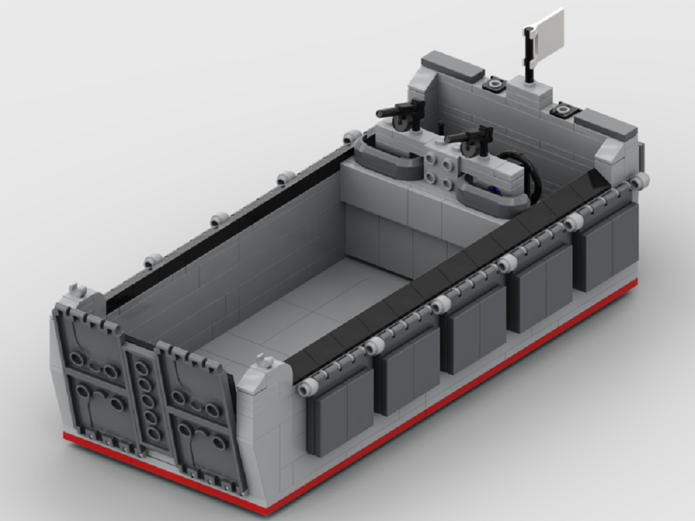 (x) - Landing barge - Barge de debarquement