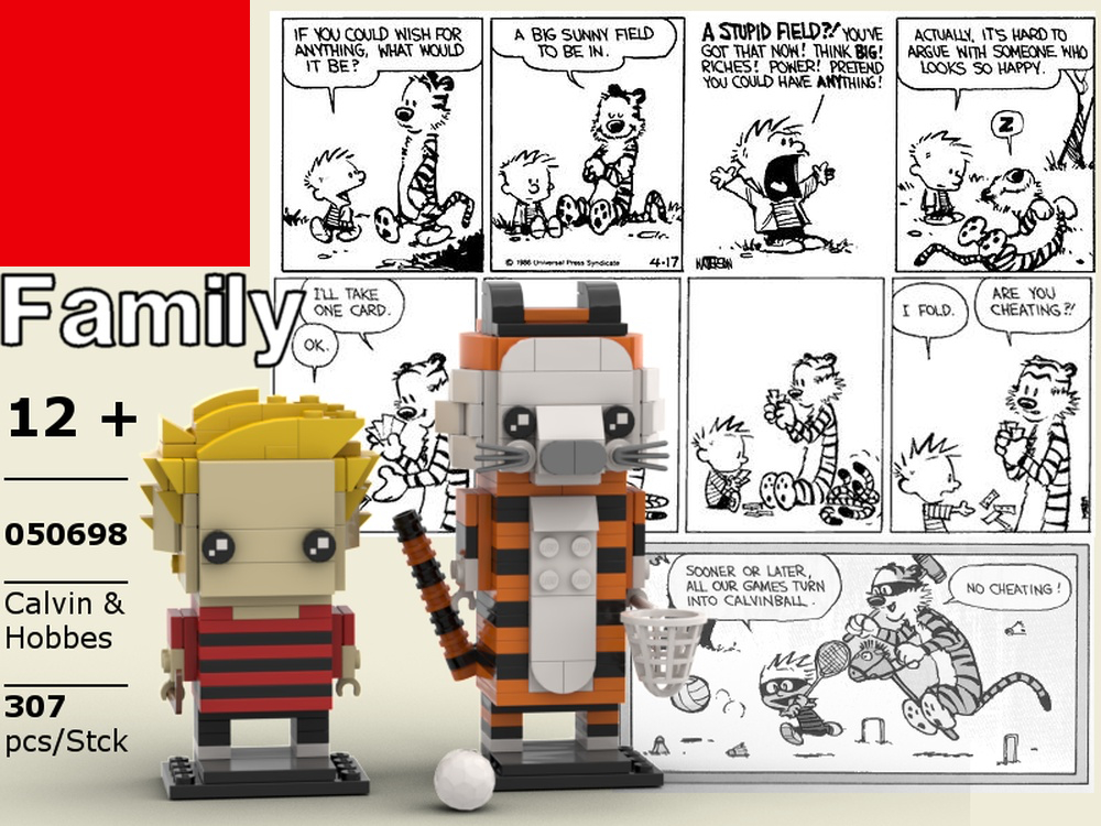Brickheadz Calvin and Hobbes