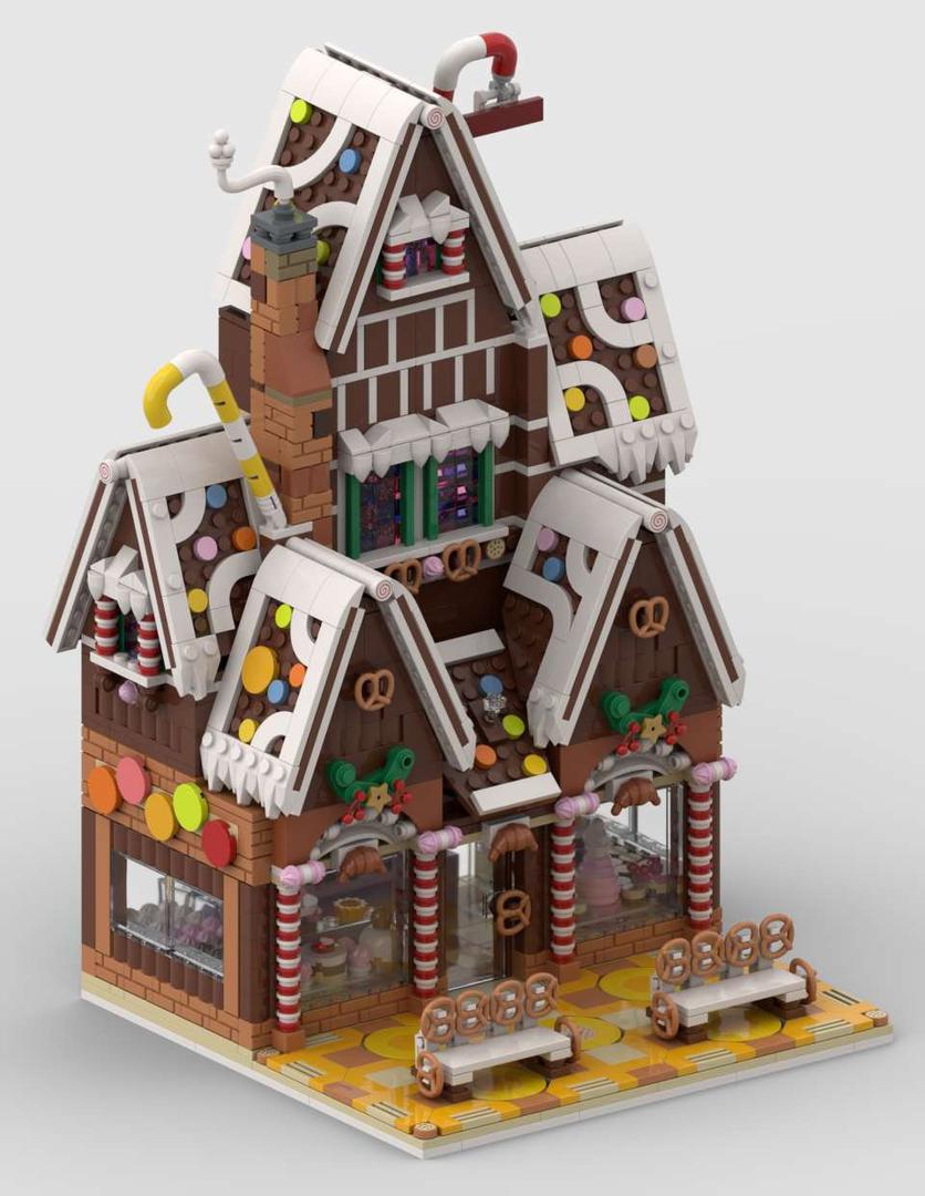 Winter village pastry shop