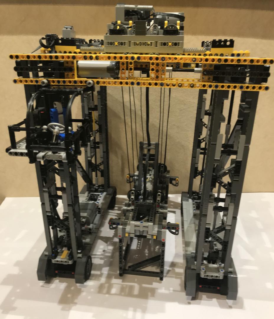 Container bridge remote controlled