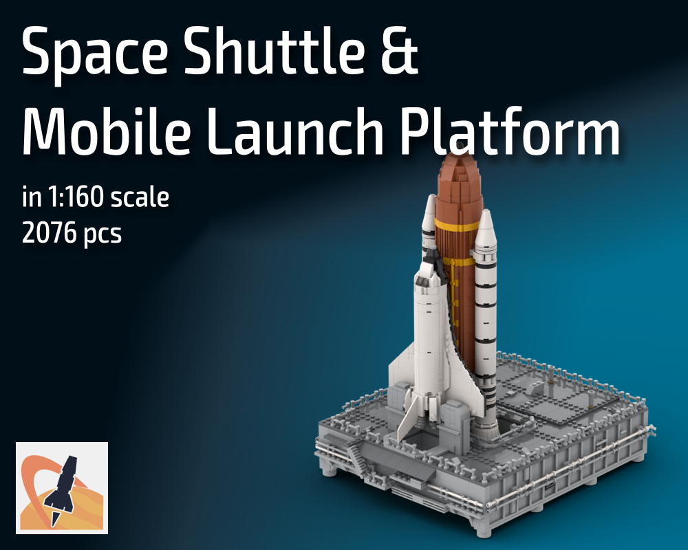 Space Shuttle &amp; Mobile Launch Platform (MLP) - in 1:160 scale