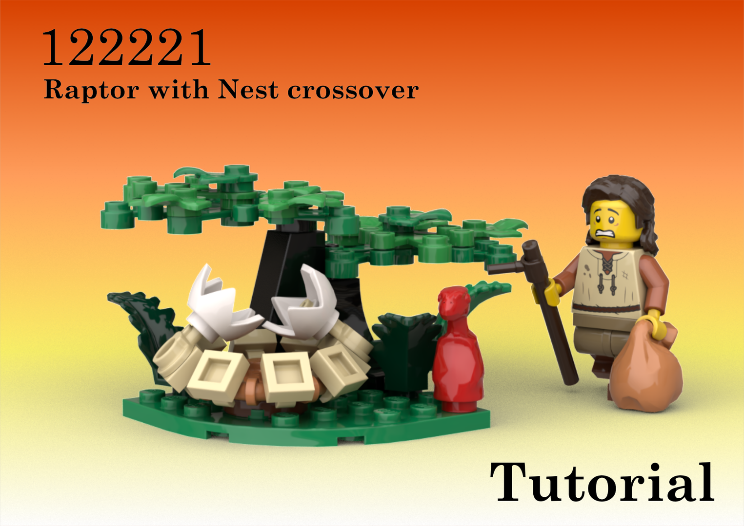 122221 Raptor with nest Castle crossover