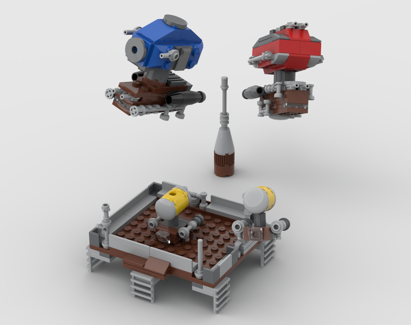 Micro Steam Punk Hot Air Balloons : Mini