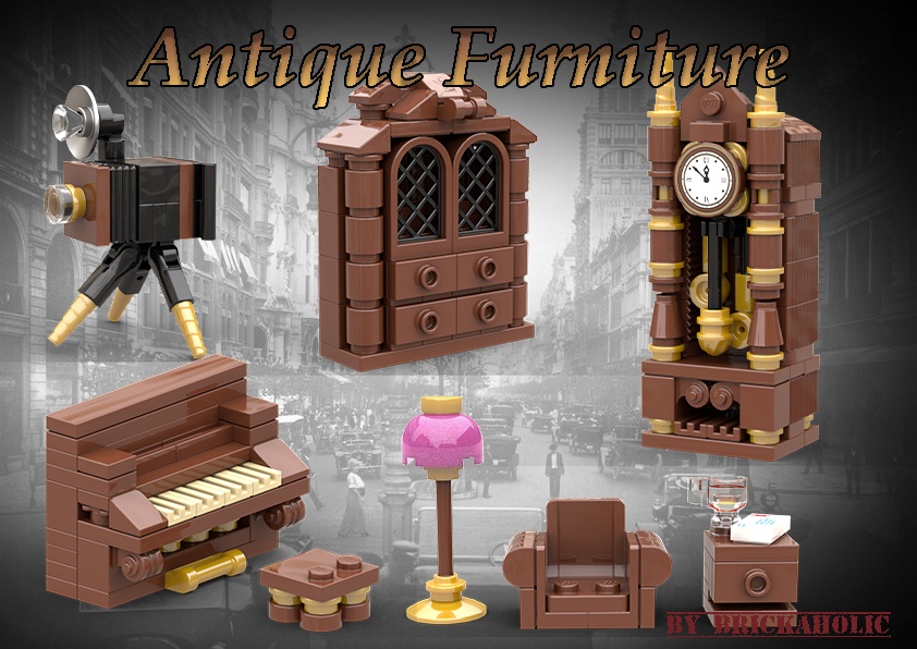 Antique Furniture Collection: Vintage LEGO MOC