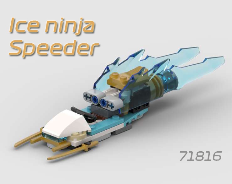 71816 Ice ninja speeder alternate build
