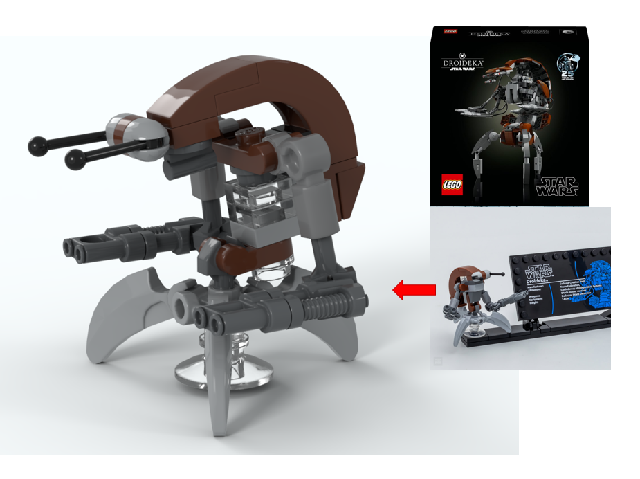 75381 Droideka Alternate Build - Better look alternate build