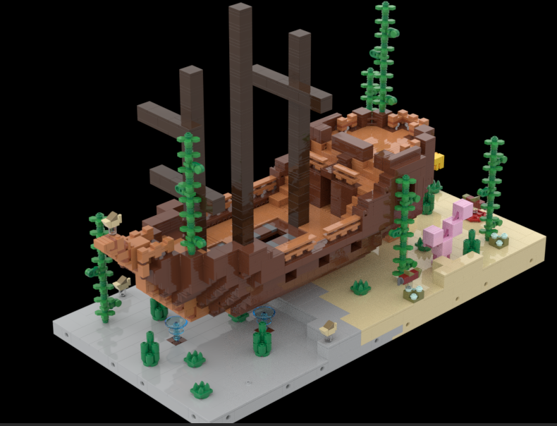 UCS Minifigure-scale Shipwreck