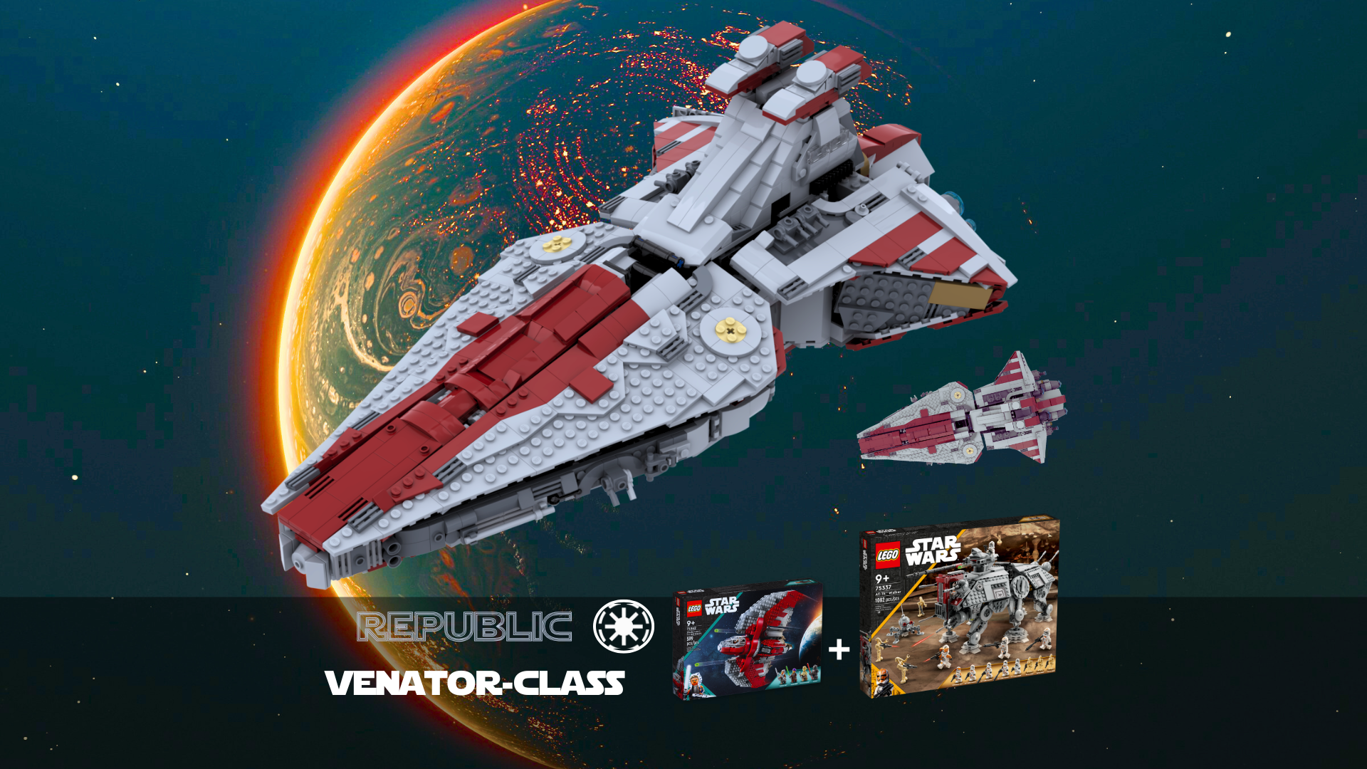 Venator-Class / Playset / 75362 + 75337 alternative