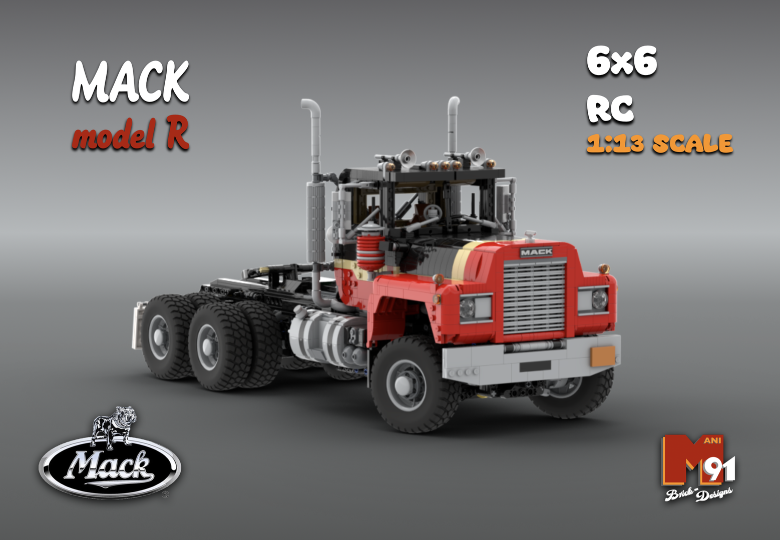 MACK Model R RC 6x6 1:13