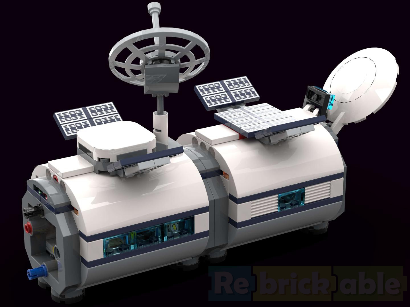 Lunar Research Base Control Room &amp; Drill Drone Storage Module