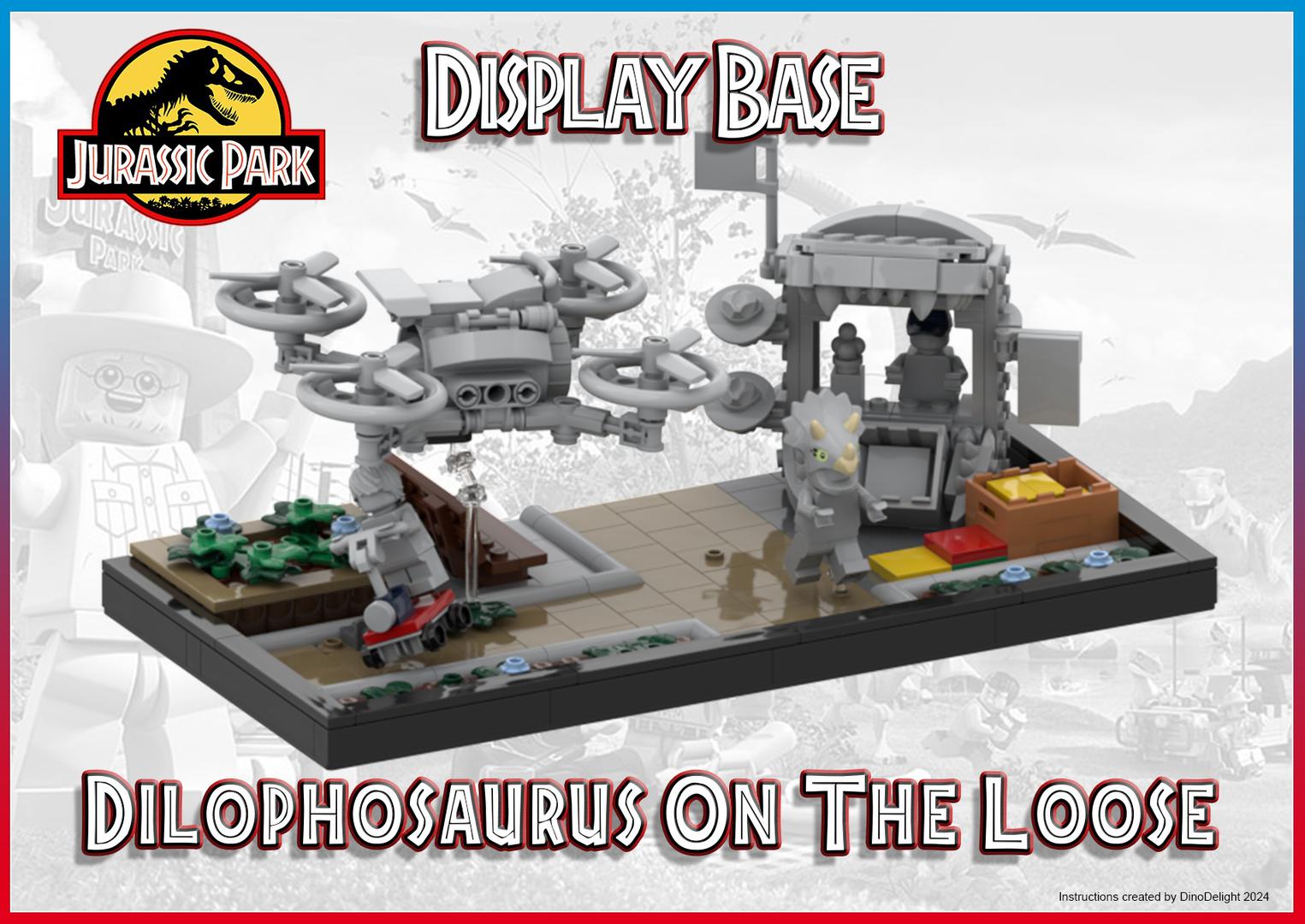 Display Base -  Jurassic World Dilophosaurus On The Loose (75934)