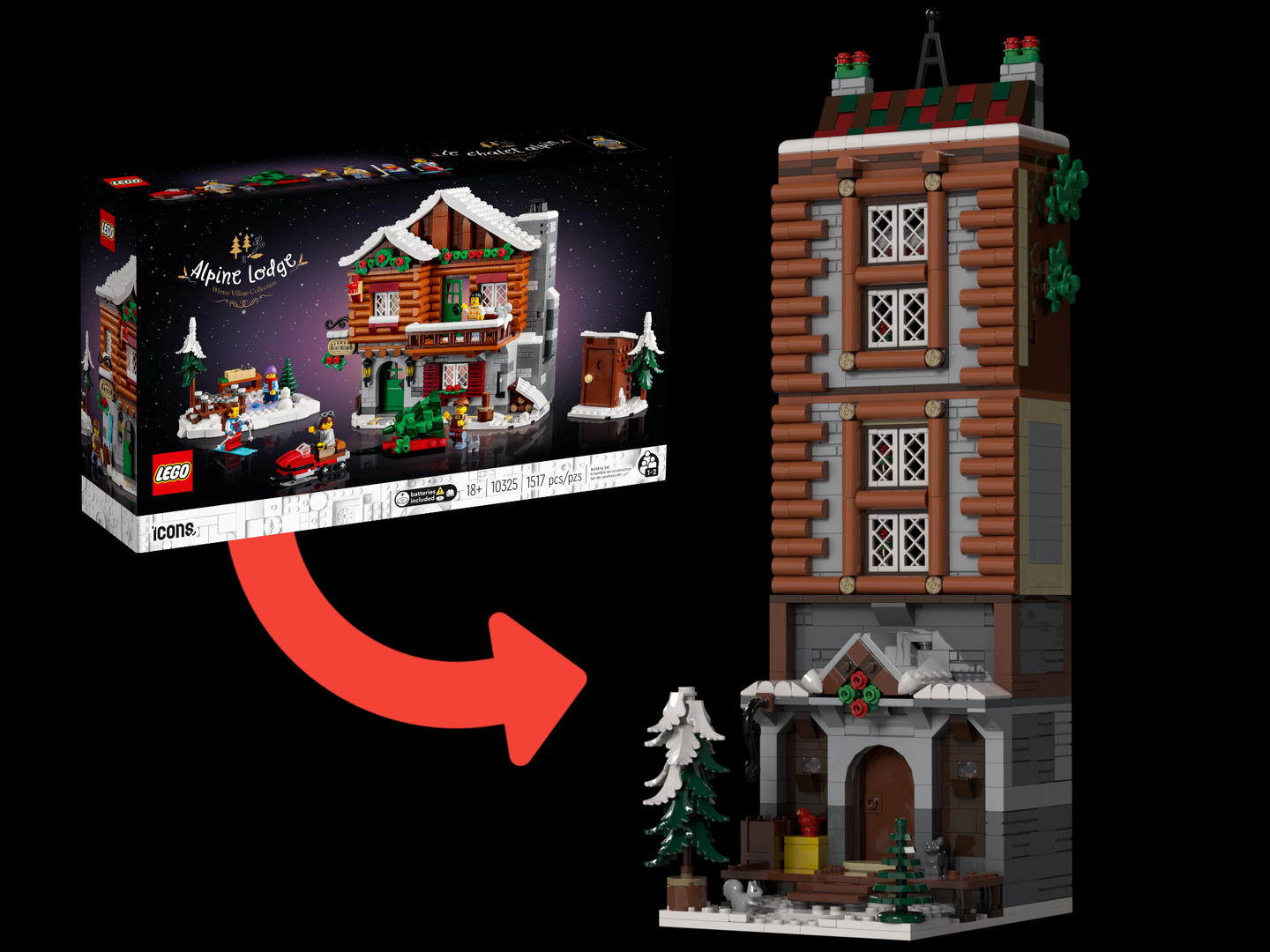 High Winter Cabain -  Alternative Build of 10325